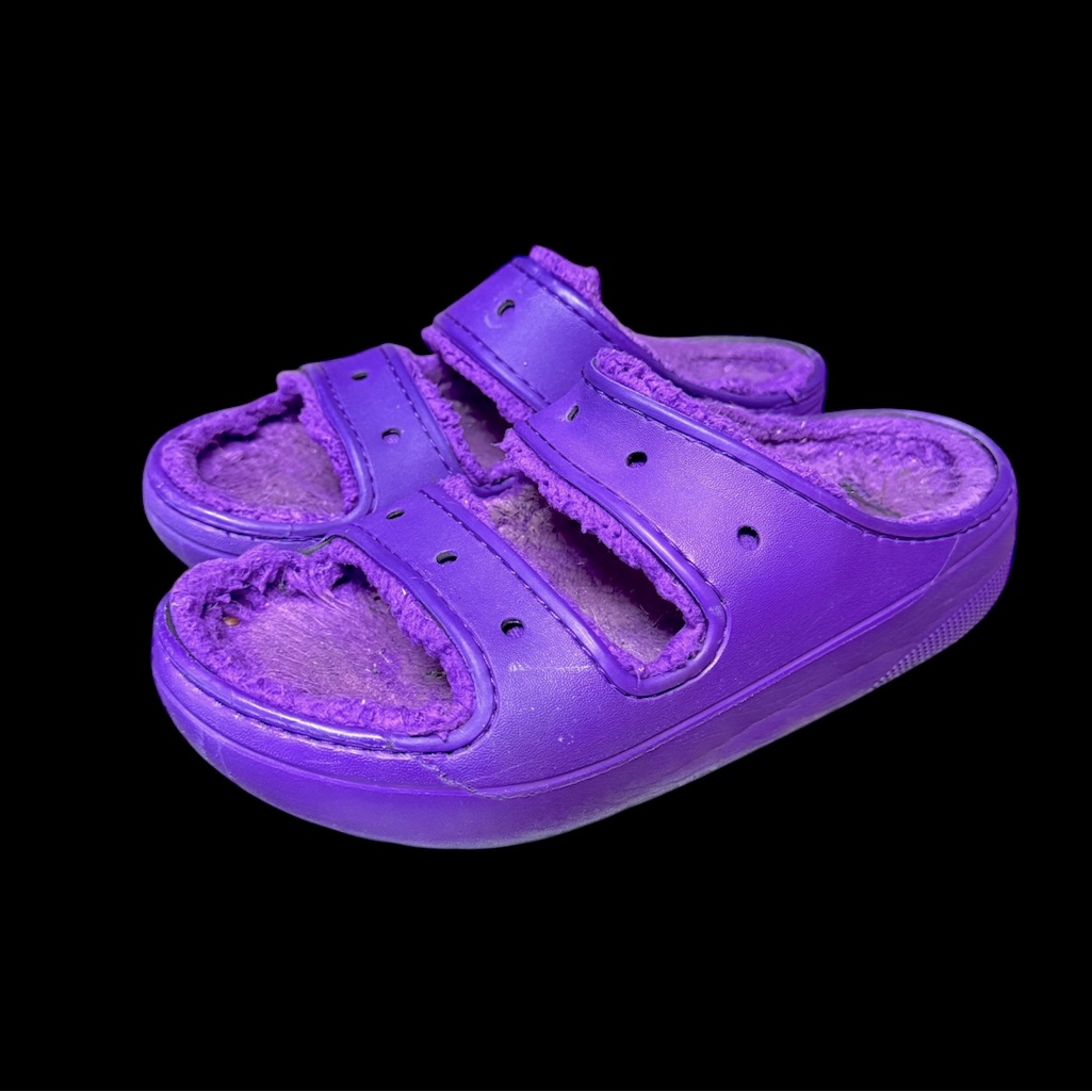 Crocs X Mcdonald's Grimace Cozzzy Slide Sandal Purple Men 6/ Women 8